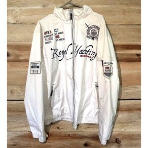 Geographical Norway Soft Shell Jacket Royal Yachting Sailing Coat Mens XXL